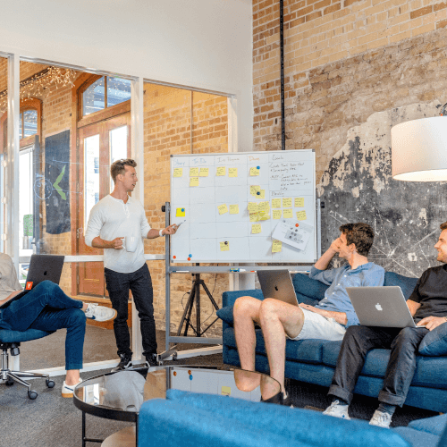 SEO content writing and digital storytelling workspace for brand engagement and conversion-focused copywriting by Vhiron Technologies