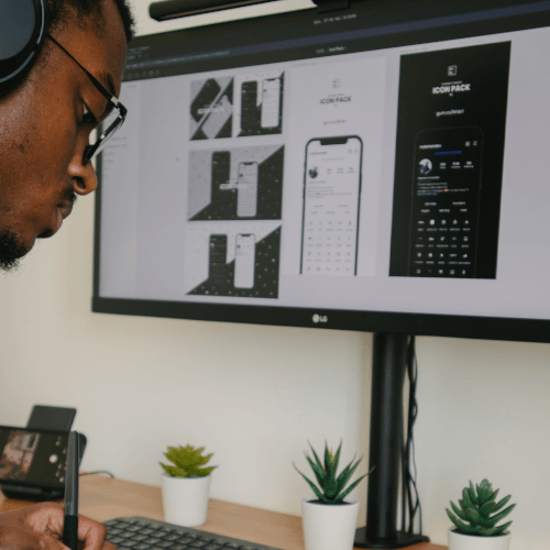 User-centric UI/UX design services by Vhiron Technologies for seamless digital experiences